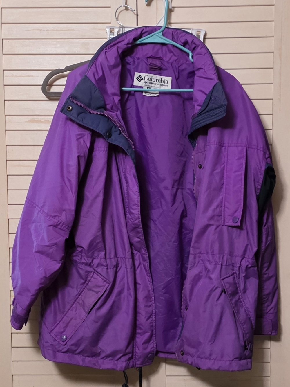 Columbia Vintage Long peak  Women’s Purple Outdoor Jacket - Picture 2 of 15